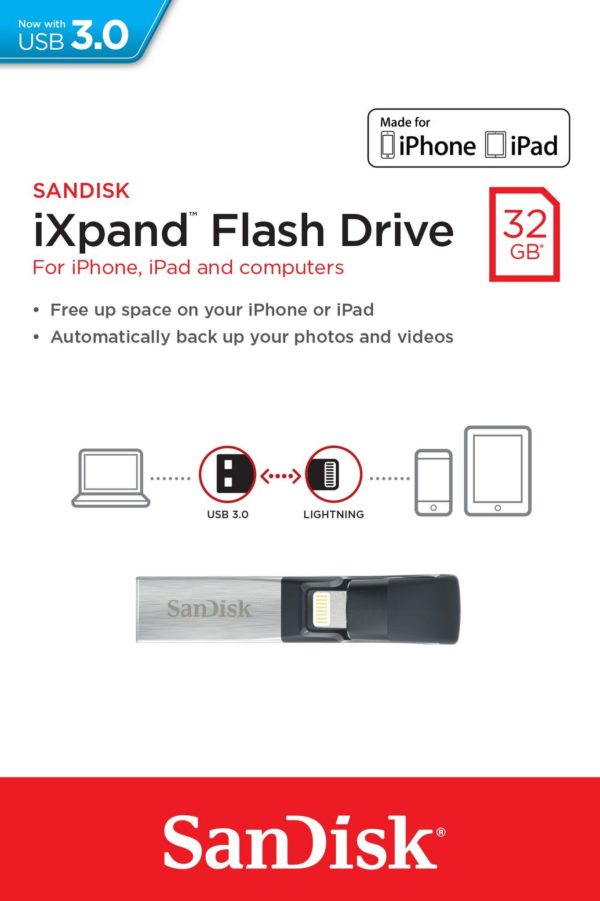 SanDisk iXpand flash drive 32GB (IOS)