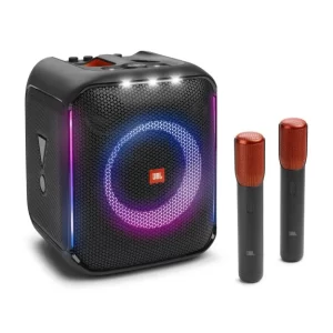 JBL Encore Compact Partybox includes two mics