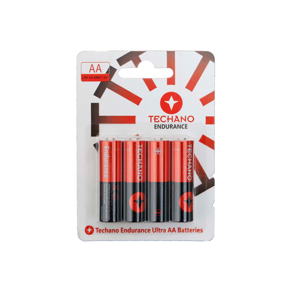 Techano AA Endurance Ultra Alkaline Battery (4 Pack)