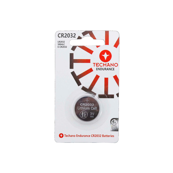 Techano CR2032 Endurance Ultra Alkaline Battery (1 Pack)
