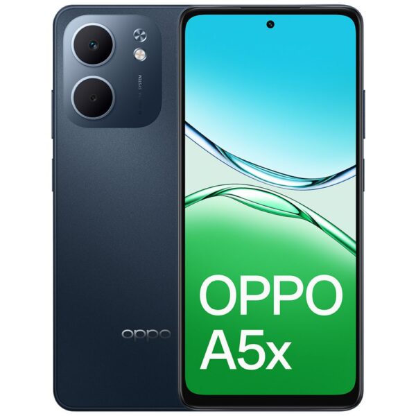 Oppo A5x 4G 128GB 6.67" Screen Midnight blue l Laser White - NFC